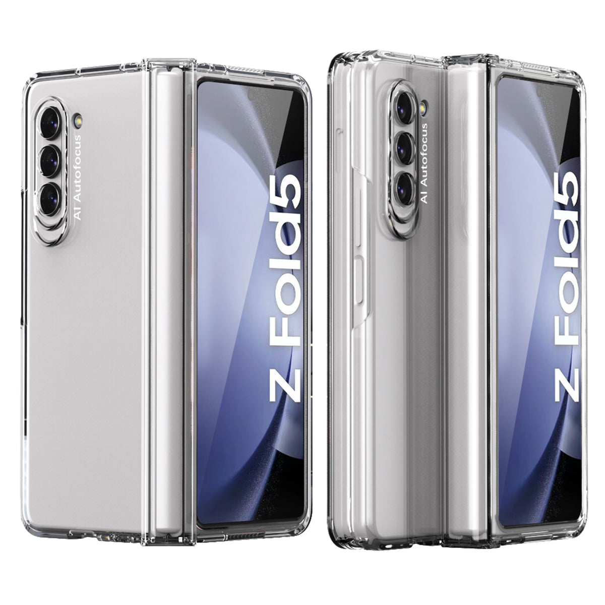 For Samsung Galaxy Z Fold5 5G Hinge Protection PC Phone Case Precise Cutout Anti-Scratch Cover with Tempered Glass Film For Samsung Galaxy Z Fold5 5G Hinge Protection PC Phone Case Precise Cutout Anti-Scratch Cover with Tempered Glass Film